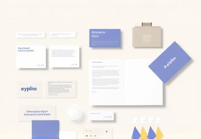 Preview image showing elements of a brand identity package like logos, fonts, and color swatches